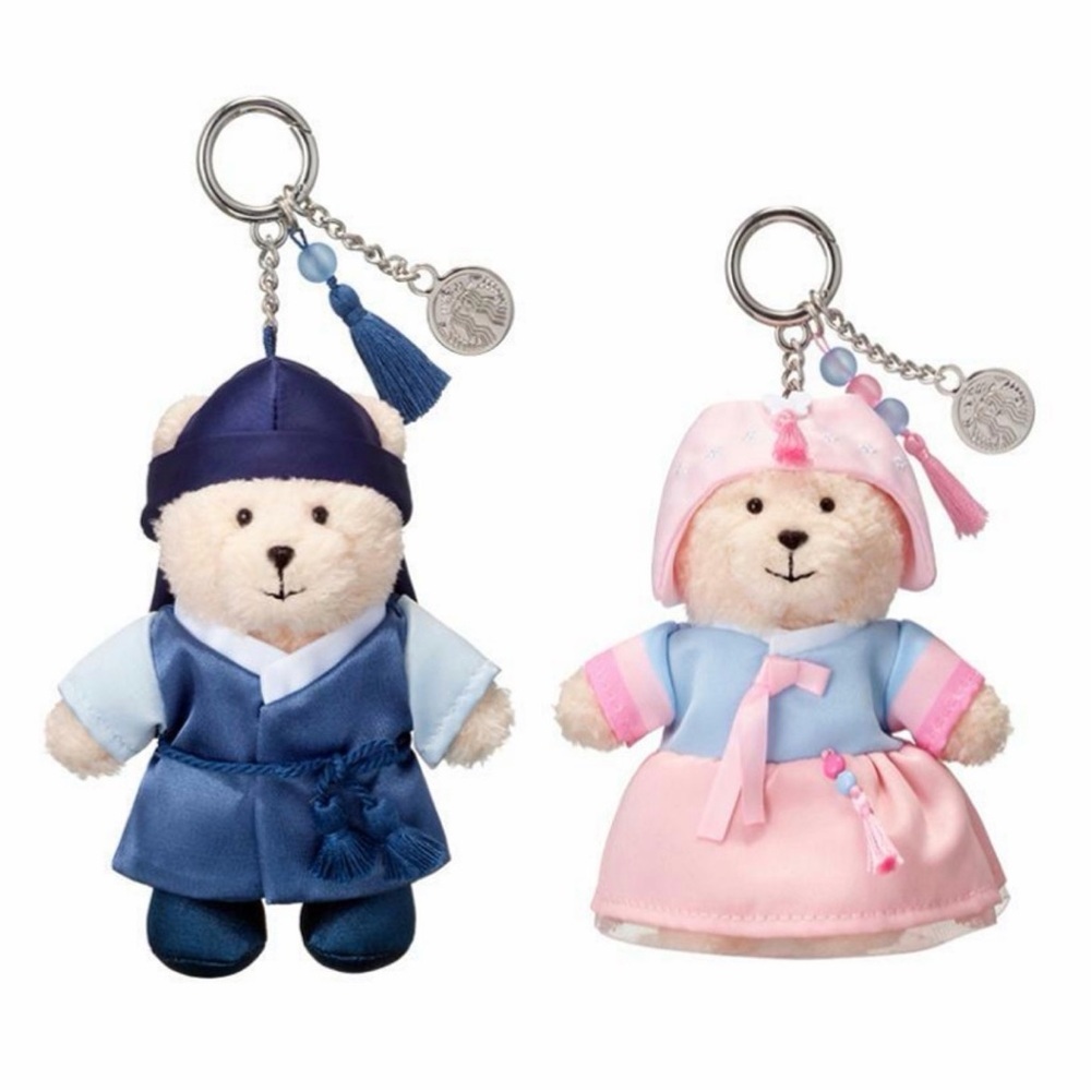 NWT Traditional Korean Bear Keychain Set *You are getting Both Bears**
